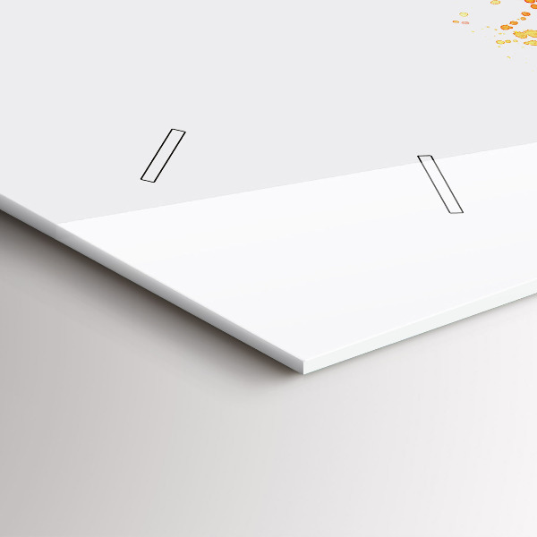 Zegar ścienny poziomy Malowany rower