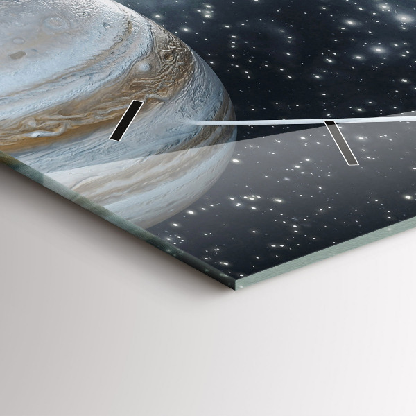 Zegar ścienny poziomy Układ słoneczny