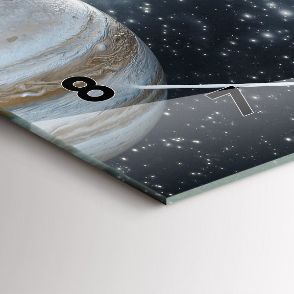 Zegar ścienny poziomy Układ słoneczny