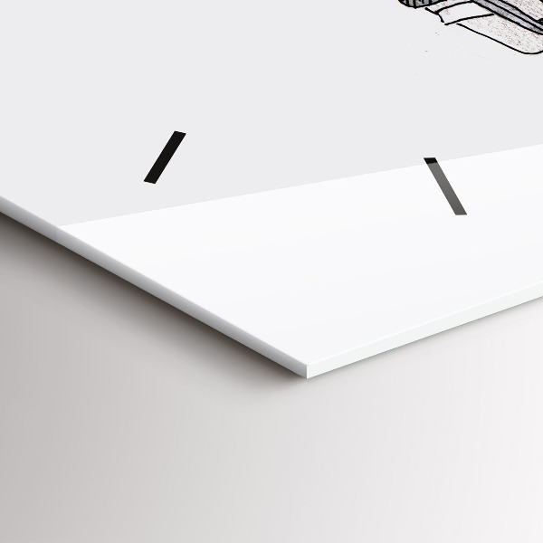 Zegar ścienny poziomy Ludzie marionetki