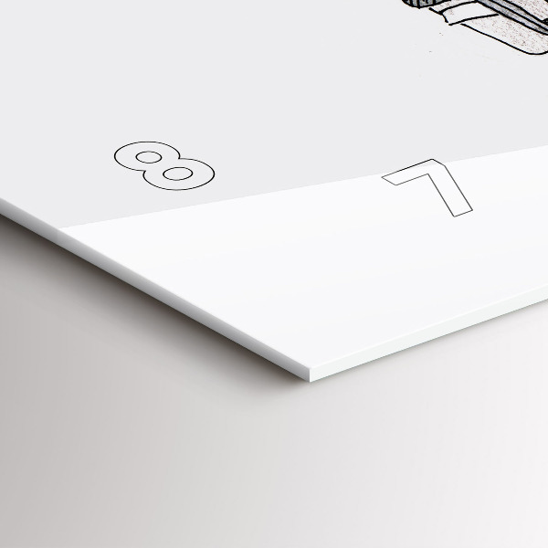 Zegar ścienny poziomy Ludzie marionetki