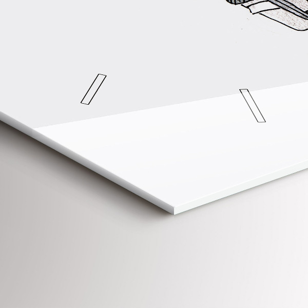 Zegar ścienny poziomy Ludzie marionetki