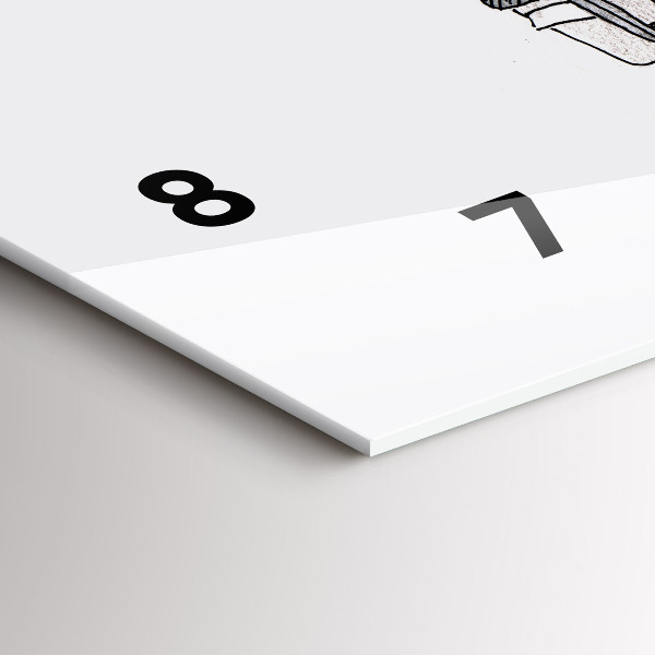 Zegar ścienny poziomy Ludzie marionetki