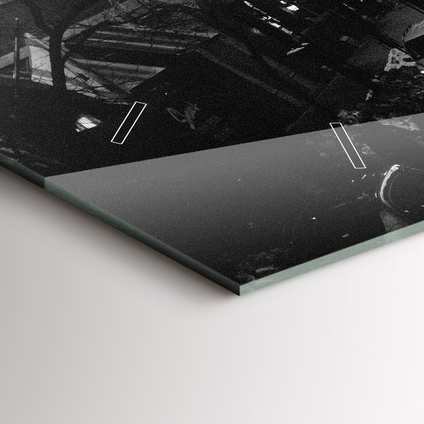 Zegar ścienny poziomy Ulice miasta Chicago