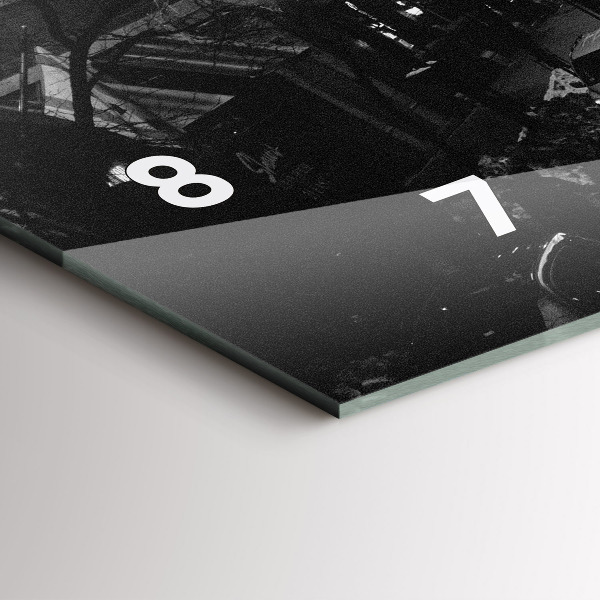 Zegar ścienny poziomy Ulice miasta Chicago