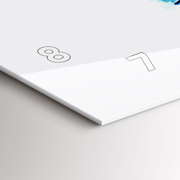 Zegar ścienny poziomy Deska surfingowa