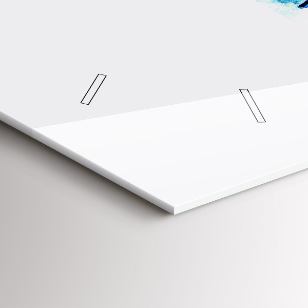 Zegar ścienny poziomy Deska surfingowa