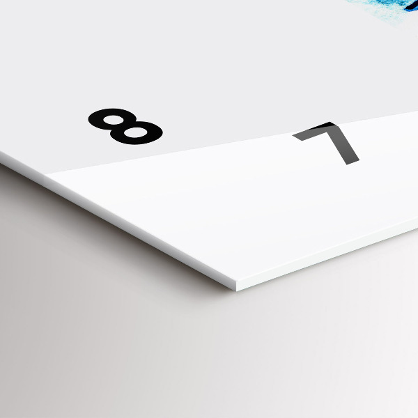 Zegar ścienny poziomy Deska surfingowa