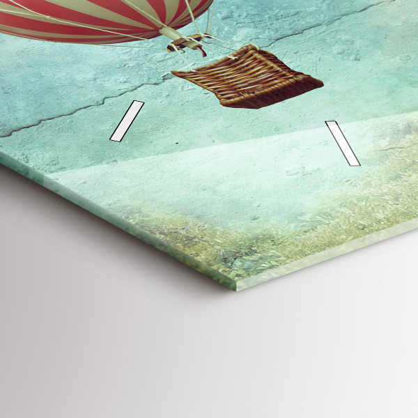 Zegar ścienny poziomy Balony