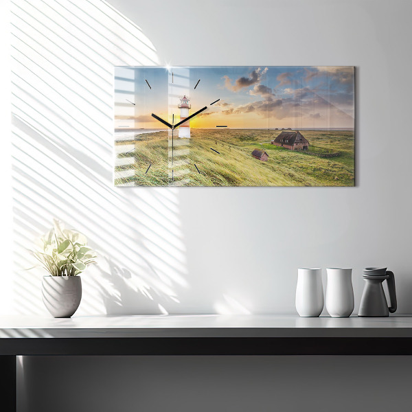 Zegar ścienny poziomy Latarnia morska