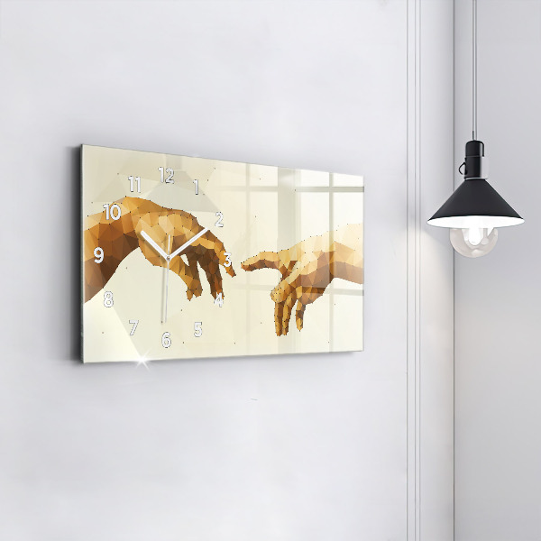 Zegar ścienny poziomy Stworzenie Adama