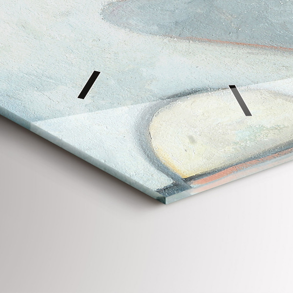 Zegar ścienny poziomy Malarstwo abstrakcyjne