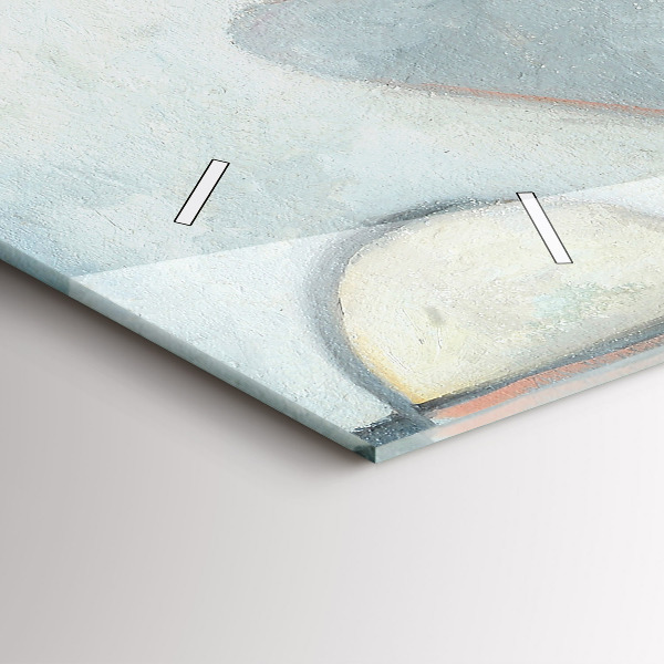 Zegar ścienny poziomy Malarstwo abstrakcyjne