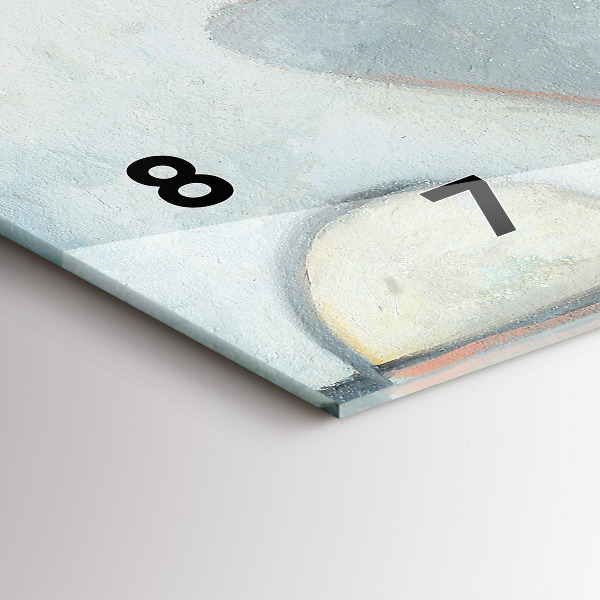 Zegar ścienny poziomy Malarstwo abstrakcyjne