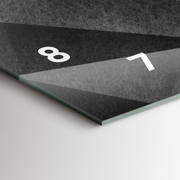 Zegar poziomy Abstrakcja geometryczna