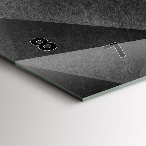 Zegar poziomy Abstrakcja geometryczna