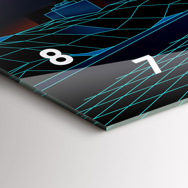 Zegar poziomy Cyberprzestrzeń Miasto