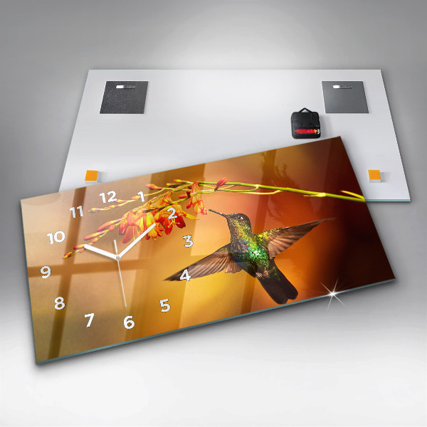 Zegar poziomy Koliber Ptak