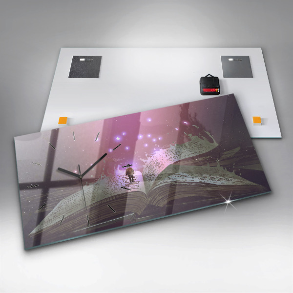 Zegar poziomy Abstrakcja książka