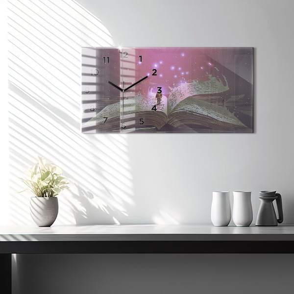 Zegar poziomy Abstrakcja książka