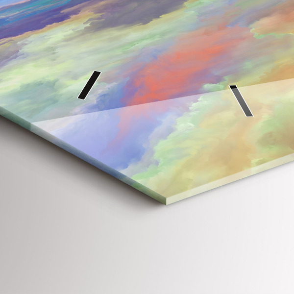 Zegar poziomy Abstrakcyjny pejzaż