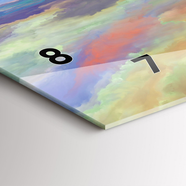 Zegar poziomy Abstrakcyjny pejzaż