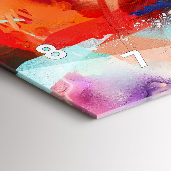 Zegar poziomy Rzędy przypraw