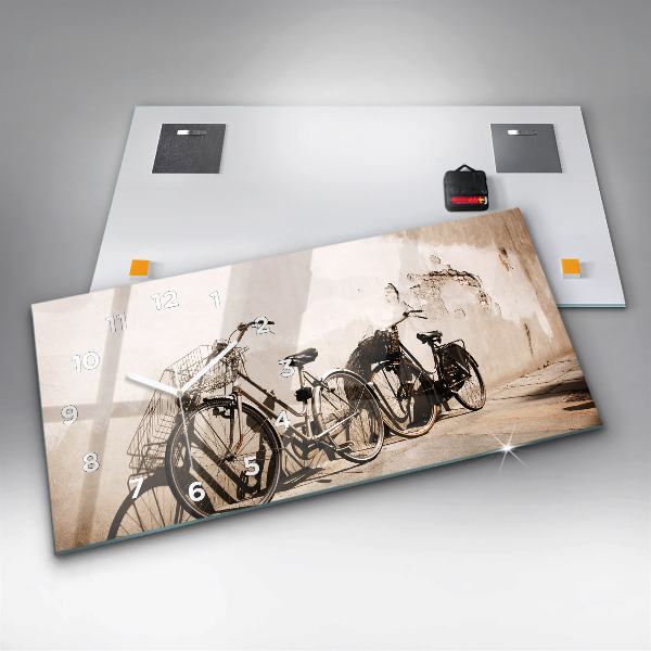 Zegar ścienny poziomy Włoski rower