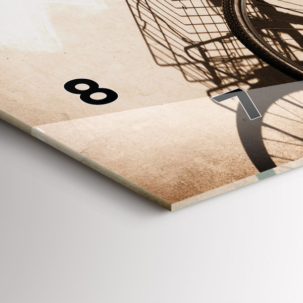 Zegar ścienny poziomy Włoski rower