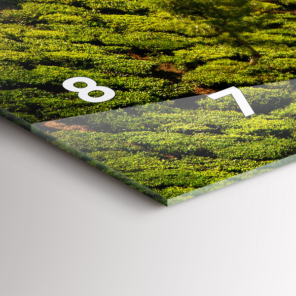 Zegar ścienny poziomy Wzgórze Herbaty