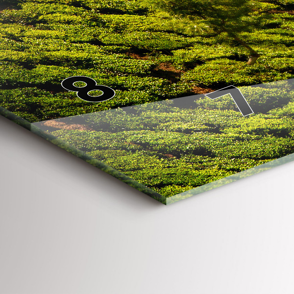 Zegar ścienny poziomy Wzgórze Herbaty