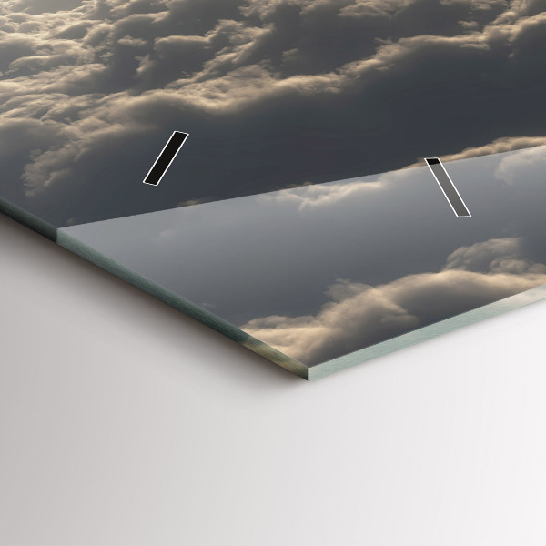 Zegar ścienny poziomy Balon na niebie