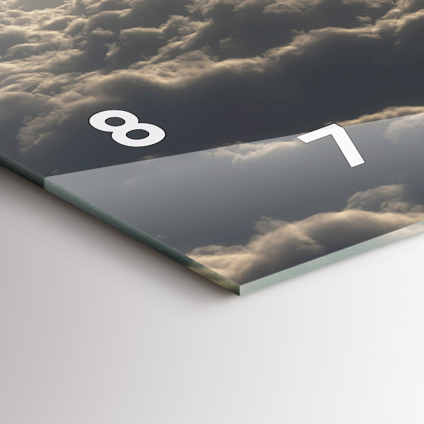 Zegar ścienny poziomy Balon na niebie