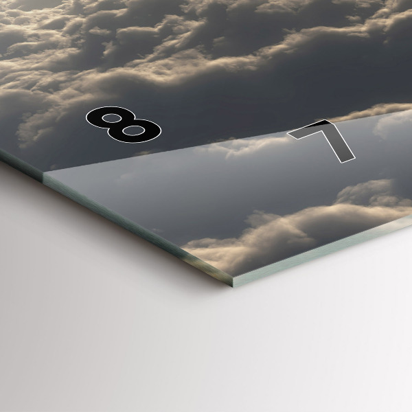 Zegar ścienny poziomy Balon na niebie