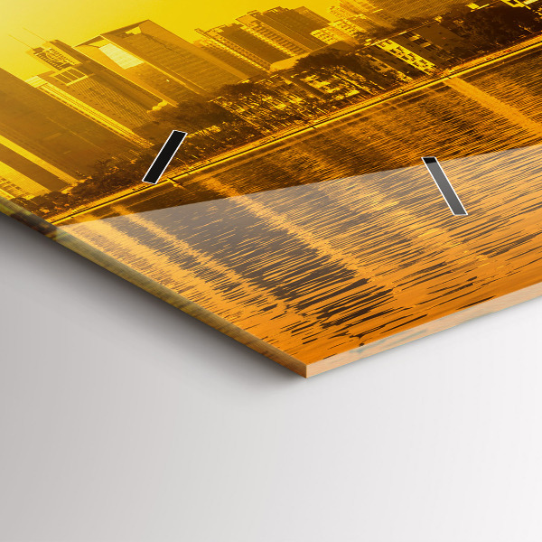 Zegar ścienny poziomy Rzeka Zhujiang