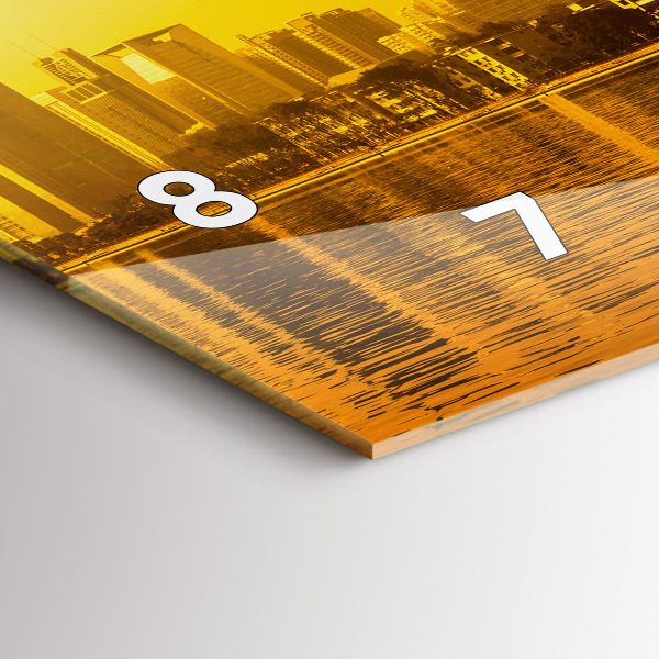 Zegar ścienny poziomy Rzeka Zhujiang