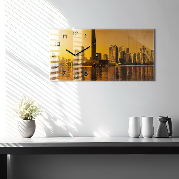 Zegar ścienny poziomy Rzeka Zhujiang