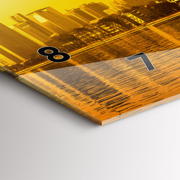 Zegar ścienny poziomy Rzeka Zhujiang