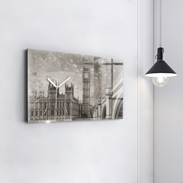 Zegar ścienny poziomy Londyn Anglia Big Ben