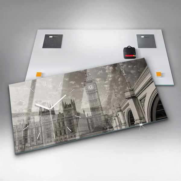 Zegar ścienny poziomy Londyn Anglia Big Ben