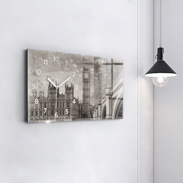 Zegar ścienny poziomy Londyn Anglia Big Ben
