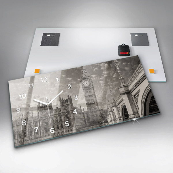 Zegar ścienny poziomy Londyn Anglia Big Ben
