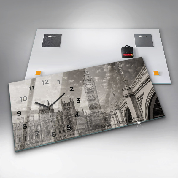 Zegar ścienny poziomy Londyn Anglia Big Ben