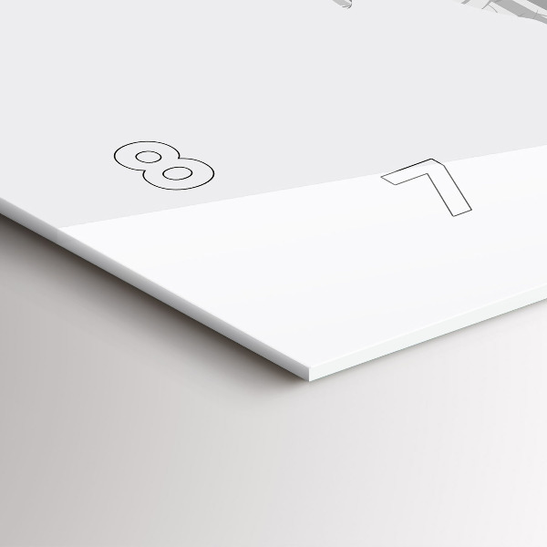 Zegar ścienny poziomy Sylwetka jelenia Las