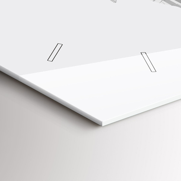 Zegar ścienny poziomy Sylwetka jelenia Las