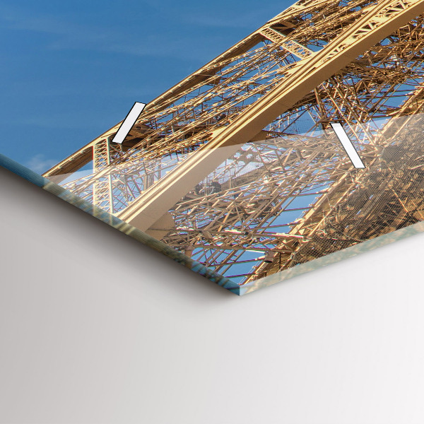 Zegar ścienny poziomy Francja Wieża Eiffla