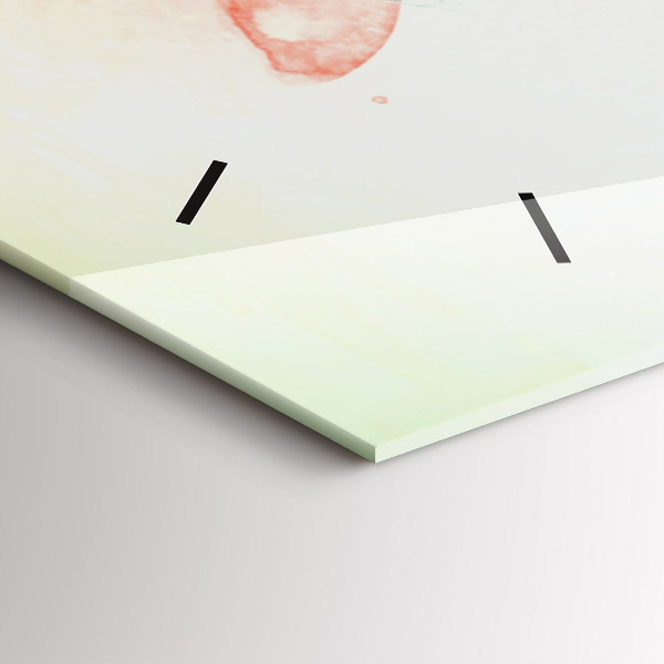 Zegar ścienny poziomy Abstrakcyjna twarz kobiety