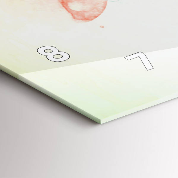 Zegar ścienny poziomy Abstrakcyjna twarz kobiety