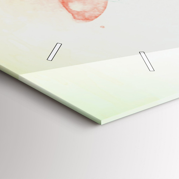 Zegar ścienny poziomy Abstrakcyjna twarz kobiety