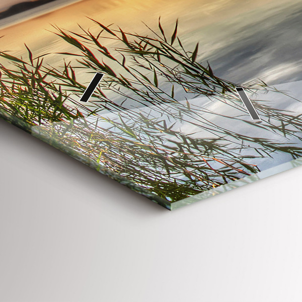 Zegar szklany poziomy Jezioro Zachód Słońca